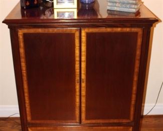 Beautiful cabinet with drawer. Could be used as a bar. Wonderful storage.