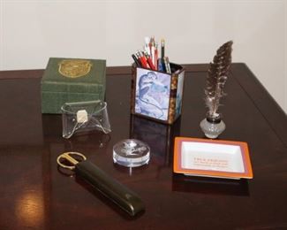 Desk accessories.