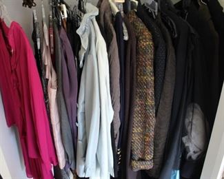 This closet is full of finely made dress clothing.