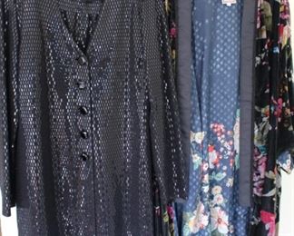St. John Evening by Marie Gray two piece outfit and velvet Johnny Was kimono style jacket.