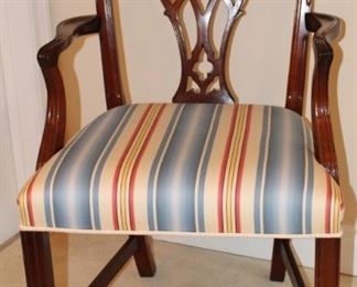 Chippendale style arm chair.