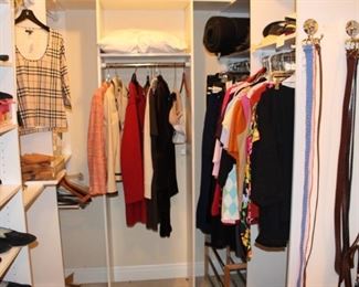 Burberry shirt, and ladies large and extra large clothing.
