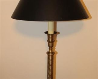 Tall brass lamp with awesome finial.