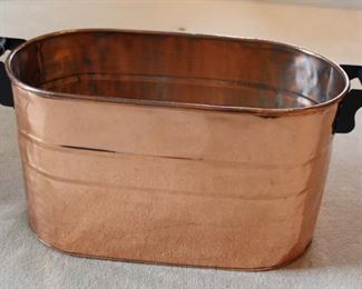 Copper boiler.
