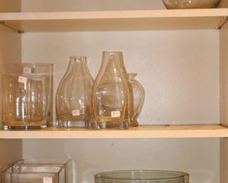 We have glass vases in the garage and lower level as well.
