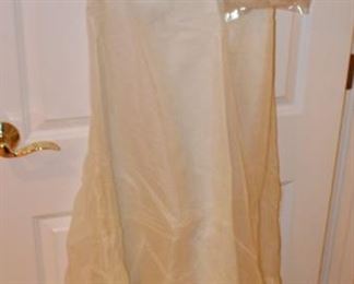 Vintage bridal gown and veil.