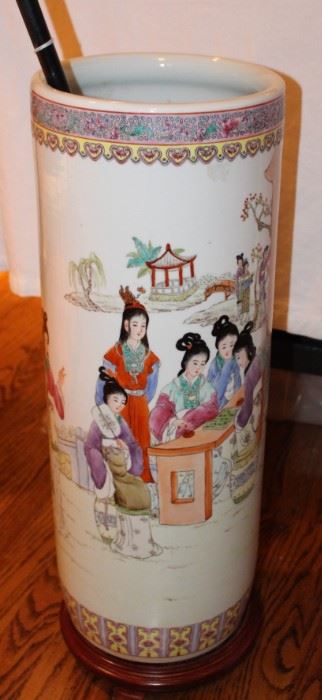 Umbrella stand.