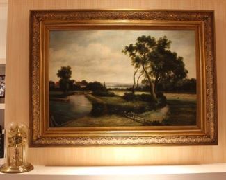 English countryside painting. 33" x 45"