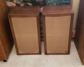 Pair of Vintage AR3 Acoustic Research Speakers - Tested/Works - Serial Numbers: C 26017 & C 26028