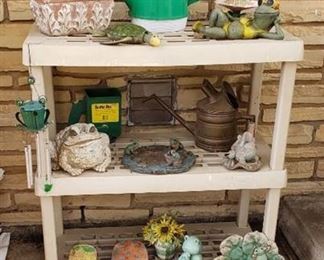 Lot of Outdoor Decor - mainly Frogs with others