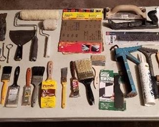 Lot of Home Painting, Drywall, and Wallpapering Tools