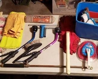 Lot of Car Cleaning Tools
