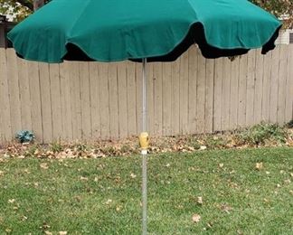 Crank Up Patio Umbrella (Wellington Home Products) with Metal Stand - 8 ft. tall & 80 in. diameter
