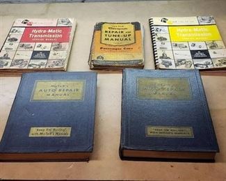 Lot of Vintage Automotive Repair Manuals - 1941 to 1956