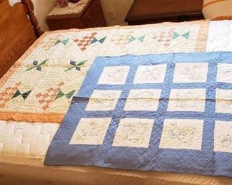 Lot of (2) Handmade Quilts