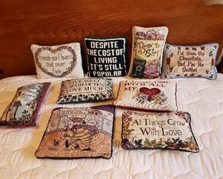 Lot of Quote Pillows