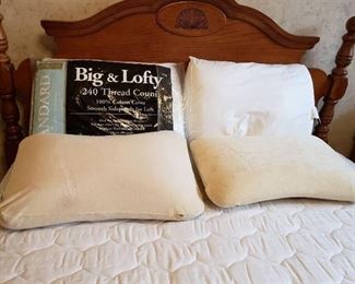 Lot of Bed Pillows - (2) Tempurpedic and (2) New Jubilee Big & Lofty Standard