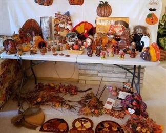 Large Lot of Fall and Thanksgiving Decor