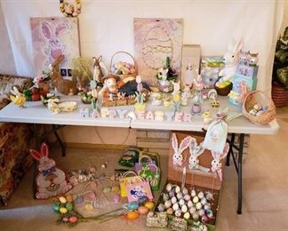 Large Lot of Easter Decor