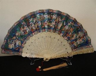 Wonderful Antique Fan Carved
