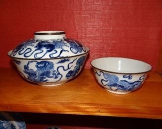 Dragon Bowl and Cup