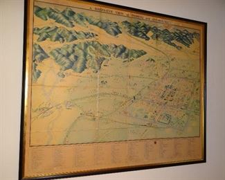 Antique Map of Peiping, China