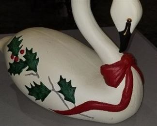 Christmas Swan artist signed
