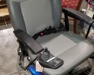 Motorized wheel chair needs new battery.  We also have chair ramp.