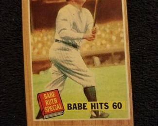 1962 Babe Hits 60 card