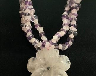 Stone Flower Necklace https://ctbids.com/#!/description/share/281199