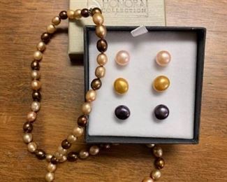 Honora Pearl Necklace and Earring Combo #4 https://ctbids.com/#!/description/share/281216