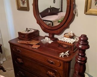 Lillian Russell dresser with mirror