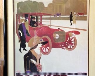 Framed Poster - Mercedes Daimler Automobiles