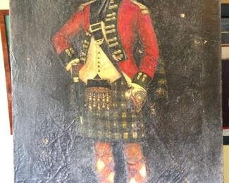 Vintage Oil Painting - Scottish Highlander