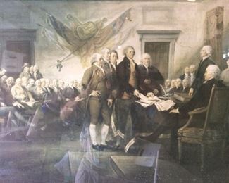 Vintage Print - Signing the Declaration of Independence