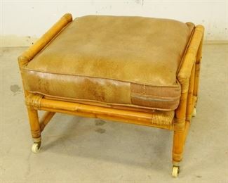Rolling Bamboo Footstool