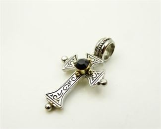 BiMetal Cross Pendant