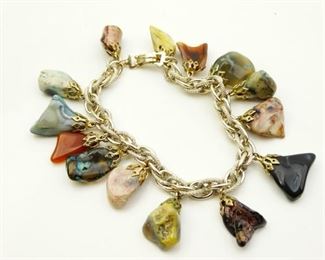Natural Stone charm Bracelet