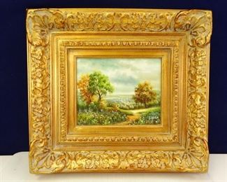 Original Framed Texas Hill Country Signed Oil Painting