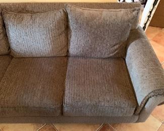 Robert MichaelRocky Mountain Sectional Sofa/Couch Chunkster Brown 37in H x 44in D x 130in 104in each direction