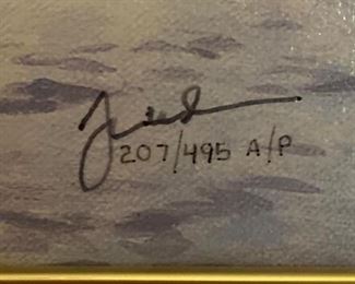 *Signed* Artist Proof Thomas Kinkade Hometown Memories IV Canvas Lithograph Numbered 207/495 Frame: 32in H x 38in W Comes with COA