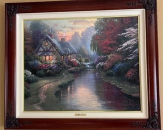 *Signed* Publisher Proof Thomas Kinkade Places in the Heart I Canvas Lithograph Numbered 675/710 Comes with COA