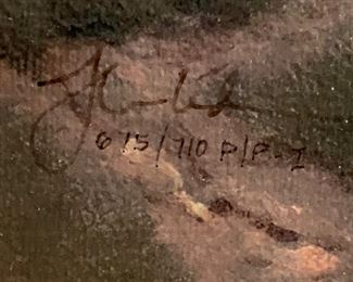 *Signed* Publisher Proof Thomas Kinkade Places in the Heart I Canvas Lithograph Numbered 675/710 Comes with COA