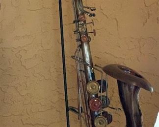 Rustic Saxophone Decor