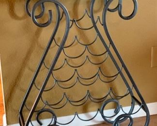 Metal Wine Rack/Table 28.5x23.5x10 HxWxD