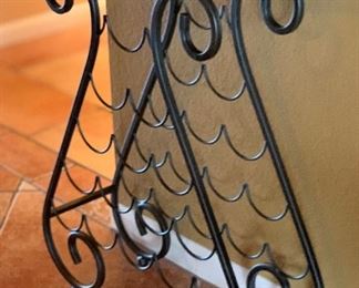 Metal Wine Rack/Table 28.5x23.5x10 HxWxD
