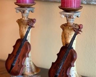 lots of candle sticks & stands