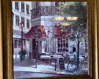 Framed Brent Heighton Giclee 34x34in