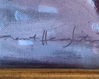 Framed Brent Heighton Giclee 34x34in