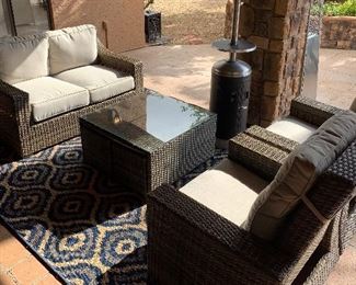 All Weather Wicker Loveseat/Sofa 35x59x36in HxWxD